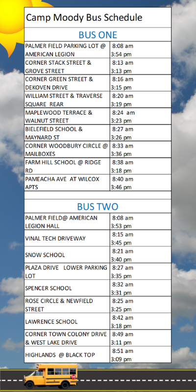 Moody Bus Schedule